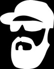 Beard Glasses   Hat Hipster Die Cut Vinyl Car truck Decal Sticker Us Seller