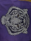 Rhinestone Tiger Face - Iron On Or Heat Transfer Applique