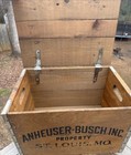 Vintage Anheuser Busch Budweiser Wooden Beer Crate Box