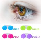 Kiseer 4 Pack Colorful Contact Lens Case Box Holder Container Soak Storage Kit