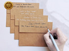 1000 Pcs A2 Invitation Envelopes In Kraft Brown Peel   Press Self Seal 4 3 8 X 5