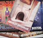 Absolut Vodka Book   Set Of 8 Places Print Ads Boston Cleveland Vienna Vtg 90s