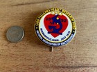 Odd Fellows Pinback Button 1952 Heart Research Fund Badge Pin Vintage Minnesota