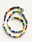 Handmade Seed Beads Ankle Bracelet Anklet Barefoot Foot Chain Hippy Love Beach 
