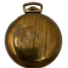Antique 18s Derby Open Face Pocket Watch Case 10k Rolled Gold Plated Striped
