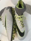 Nike Hypervenom Mid Top Soccer Cleats Gray Black Yellow Nikeskin Plastic