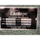 1954 Webster Electric Ekotape Model 205 Reel-to-reel Recorder Mic Manual
