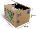 Mischief Saving Box  Adorable Cute Hiding Panda Coin Stealing Money Piggy Bank