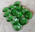 Antique Czech Glass Buttons - Vintage - Art-deco - 1920  s-1930  s  15pcs  - H301