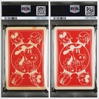 Disney 1935 Whitman Mickey Mouse   Minnie Mouse Old Maid Rare Psa Graded Cards  