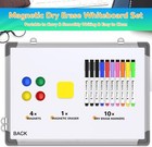 Red Magnetic Double Sided Dry Erase Weekly Planner Whiteboard 16x12 Inches