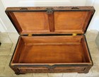 Oriental Beautiful Vintage Hand Carved Wood Ornate Trunk chest