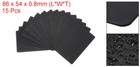 15pcs Anodized Aluminum Business Card 0 8mm Laser Engrave Name Card Blanks Black