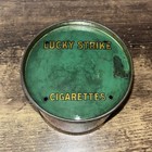 Vintage Lucky Strike Round Cigarette Tobacco Advertising Tin Empty