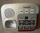 Panasonic Kx-tgm420w Cordless Phone With Digital Answering Machine - White red