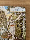 Vintage Melamine Tray Ladies Of The Month French Eugene Grasset Art Nouveau Juin