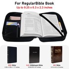 Bible Cover Case For Women   Men  Study Supplies Book Covers With Black 