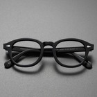 Johnny Depp Retro Acetate Eyeglass Frames Women Men Glasses Black Eyewear 46mm