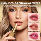 Color Changing Lipstick  2colors Gold Flakes Moisturizing Glossy Long Lasting Ph
