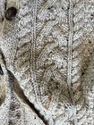 Aran Sweater Market 100  Merino Wool Cable Knit Cardigan In Ireland - Sz 4-5