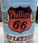 Vintage Phillips 66 Aviation Motor Oil Old Metal Can Collectible One 1 Quart
