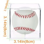 2 Pack Baseball Display Case  Box With Uv 2 Pack  Clear 