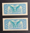 Mpc Series 692 10 Cents Consecutive Pair Vietnam War Fr M932 First Printing