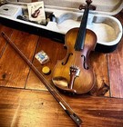     free Shipping     acoustic Violin W Softshelled Hard Case  Wax    Bow 