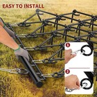 Heavy Duty 5 X 4 5 Ft Drag Harrow With 1 2  Tines For Atv Utvs   Lawn Tractors