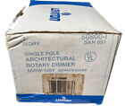 Leviton 60800-i Dimmer Switch Rotary Dimmer 800w 120 Volt Ac 60hz Single Pole