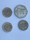 Foreign Coins - Uk  Lot Of 4 Coins  1976 50p  1960 Bob  1989 And 1993 20p s   71