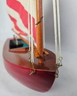 Authentic Models Fun Sailer  Red As143 Wood Model Sailboat   Nos