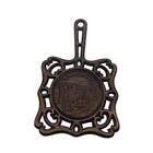 Vintage Cast Iron Chicago Skyline Souvenir Trivet Wall Decor Bronze Look