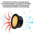 6 Pack Air Compressor Replacement Filter Elements  Intake Paper Filter   