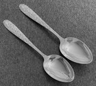 2 Manchester Southern Rose Solid Sterling Serving Spoons  8    