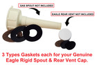 Eagle 6pc Gasket Set For Your Eagle Rigid Hardspout   Rear Vent Cap Gaskets Only