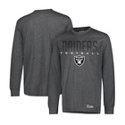 Nfl Las Vegas Raiders Long Sleeve T-shirt - Super Soft Charcoal - Adult Xl