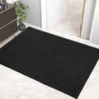 Super Absorbent Non Slip Outdoor Doormat Waterproof Heavy Duty Entrance Rug New