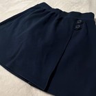 Cat   Jack Girls School Uniform Skort Navy Xl  14  Solid Knit Stretch Button