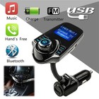 Wireless In-car Bluetooth Fm Transmitter Mp3 Radio Adapter Car Kit  Usb Charger