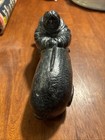 Vintage Edmund Wolf Sculptures Canada Carved Stone Eskimo inuit Riding Whale