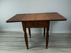 Antique Drop Leaf  Side Table - Circa 1840 - Walnut   Pine
