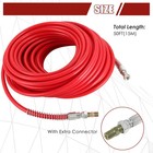 50ft 1 4  High Pressure Airless Paint Sprayer Hose  3300 Psi Red Fiber Tube