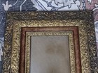 Antique Giltwood Picture Frame Victorian Style 20 X 18 Inch Wood Gilt And Cloth