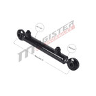 Hydraulic Cylinder Welded Double Acting 1  Bore 4  Stroke Swivel Ball eye