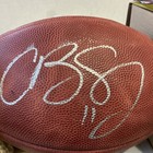 Cole Beasley Signed Dallas Cowboys  Football W coa Sticker The Duke Game Ball