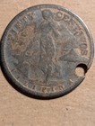 1944 Philippines 50 Centavos Silver  holed 