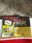 Vintage Kmart Christmas Stocking Kit Felt Print-a-name Easy Iron-on Letters Nos