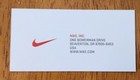Autographed Phil Knight Business Card W coa Nike Founder