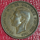 High Grade  Xf 1943 Great Britain Half 1 2 Penny-feb727